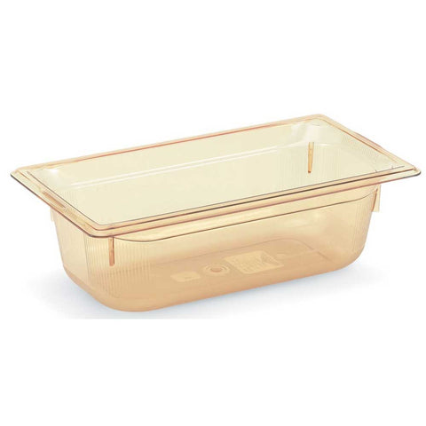 Vollrath Super Pan High Temperature Amber Plastic Pan, 6 inch -- 6 per case.