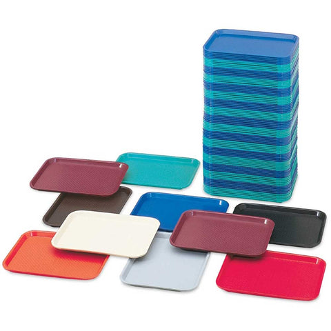 Vollrath Polypropylene Burgundy Fast Food Tray, 12 x 16 inch -- 24 per case.