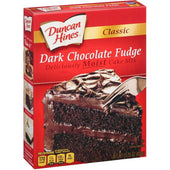 Duncan Hines Classic Dark Chocolate Fudge Cake Mix, 15.25 Ounce -- 12 per case.
