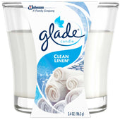 Glade Clean Linen Candle, 3.4 Ounce -- 6 per case.