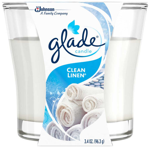 Glade Clean Linen Candle, 3.4 Ounce -- 6 per case.
