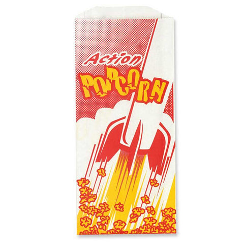 Great Western Action Popcorn Bag, 10 inch -- 1000 per case.