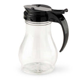 Vollrath Plastic Black Top Syrup Server, 10 Ounce -- 12 per case.