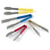 Vollrath VersaGrip One-Piece Color-Coded Kool-Touch Tan Tong, 9.5 inch -- 12 per case.