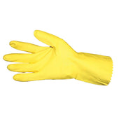 Impact Products Pro Guard Yellow Flock Lined General Purpose Medium Weight Extra Large Latex Gloves -- 12 per case.