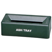 Impact Products Plastic Black Ashtray, 6 3/4 x 3 1/4 x 2 1/8 inch -- 12 per case.