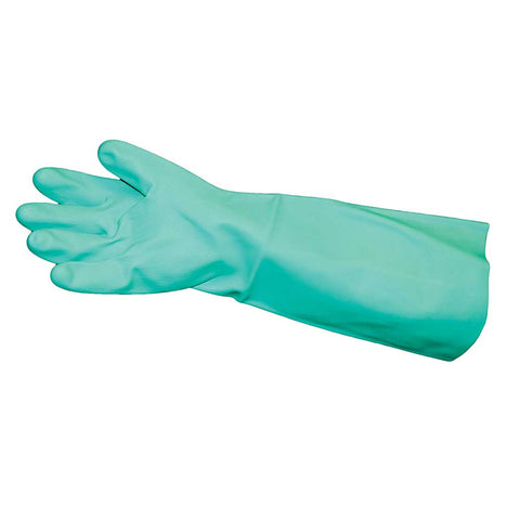 Impact Products Pro Guard 22 Mil Green Unlined Long Sleeve X Large Nitrile Gloves.