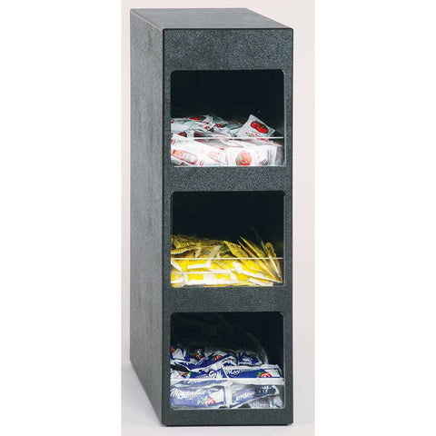 Vollrath 3 Pocket Vertical Condiment Packet Cabinet, 21 3/8 x 6 7/8 x 13 inch.