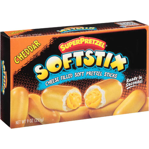 J and J Snack Cheese Filled Pretzel Stick, 9 Ounce -- 12 per case.