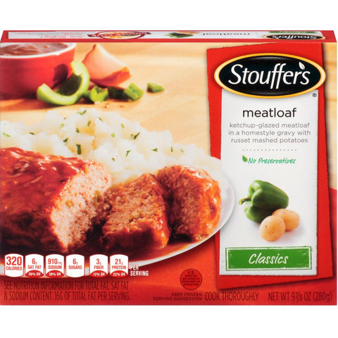Nestle Stouffers Entree Meatloaf, 9.78 Ounce -- 12 per case.