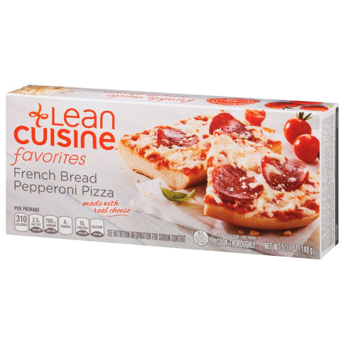 Nestle Stouffers Lean Cuisine Casual Eating Pepperoni French Bread Pizza, 5.25 Ounce -- 12 per case.