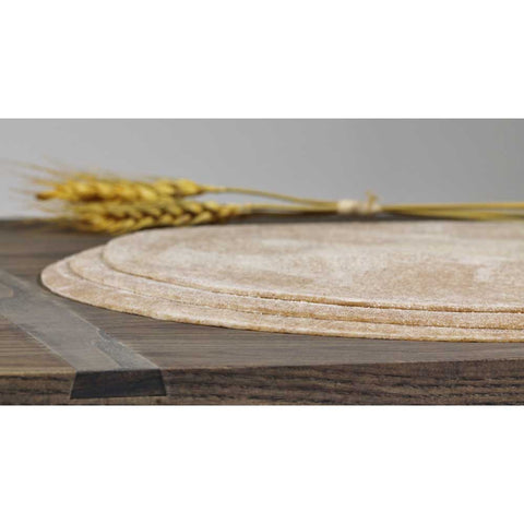 Ultra Thin Crust Whole Wheat Round Par Baked Pizza Shell Flatbread, 16 inch -- 50 per case.