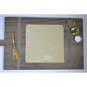 Ultra Thin Crust Par Baked Square Pizza Shell Flatbread, 12 x 12 inch -- 40 per case.