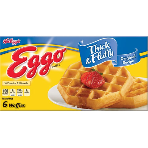 Eggo Thick and Fluffy Original Waffle, 11.6 Ounce -- 8 per case.