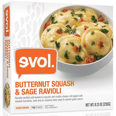 Evol Butternut Squash and Sage Ravioli, 8.13 Ounce -- 8 per case.