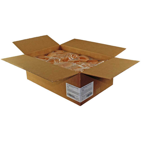 Wholesome Harvest 4 inch White Sliced Hamburger Bun, 12 count per pack -- 8 per case.