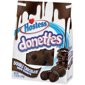 Hostess Donettes Double Chocolate Mini Donut, 11.25 Ounce -- 6 per case.