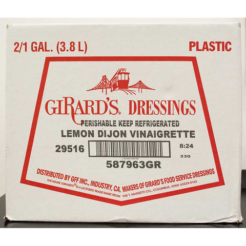 Girards Dressing Au Naturel Lemon Dijon Vinaigrette Dressing, 1 Gallon -- 2 per case.