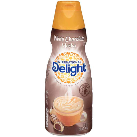 International Delight Coffee House Indulgence Extended Shelf Life White Chocolate Mocha Coffee Creamer, 32 Fluid Ounce -- 6 per case.