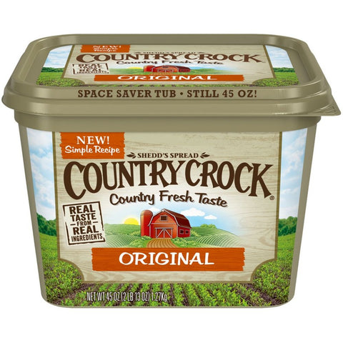 Country Crock Original Vegetable Oil Spread, 45 Ounce -- 12 per case.