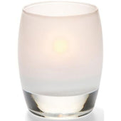 Hollowick Contour Satin Linen Glass Votive Lamp, 3 3/4 x 3 x 3 inch.