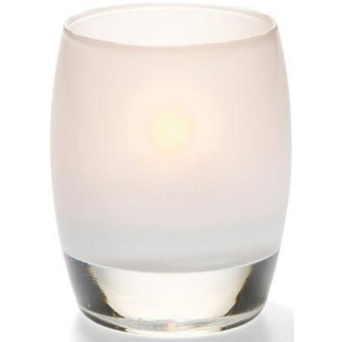 Hollowick Contour Satin Linen Glass Votive Lamp, 3 3/4 x 3 x 3 inch.