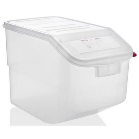 Araven GN 1/1 Transparent Ingredient Bin, 13 Gallon -- 4 per case.