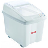 Araven High Density Polyethylene Transparent Ingredient Bin, 26 Gallon -- 2 per case.
