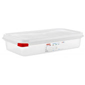 Araven GN 1/3 Polypropylene Transparent Airtight Container, 2.6 Quart -- 6 per case.