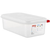 Araven GN 1/3 Polypropylene Transparent Airtight Container, 4.2 Quart -- 6 per case.