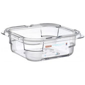Araven Polycarbonate Transparent GN 1/6 Food Box, 1.05 Quart -- 6 per case.