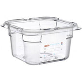 Araven Polycarbonate Transparent GN 1/6 Food Box, 1.5 Quart -- 6 per case.
