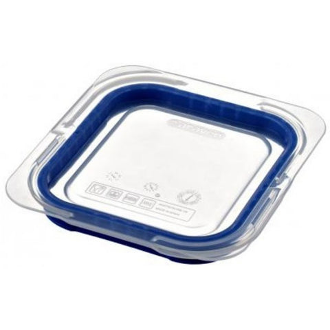 Araven Transparent GN 1/6 Airtight Container Lid Only, 7 x 63/8 x 7/8 inch -- 6 per case.