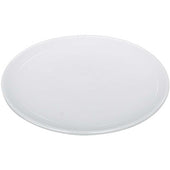 Yanco Abco Porcelain Round Rolled Edge Coupe Super White Plate, 9 x 9 inch -- 24 per case.