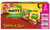 Motts Cinnamon Apple Sauce, 3.2 Ounce Pouch -- 48 per case.