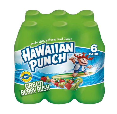 Hawaiian Punch - Green Berry Rush, 10 Fluid Ounce -- 24 per case.