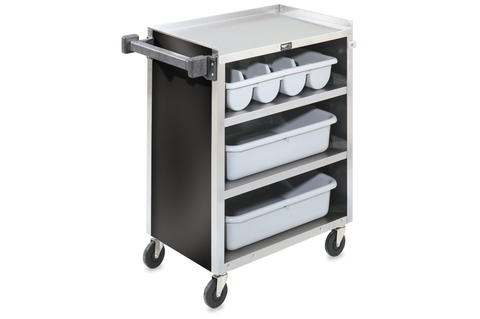 Cart Bussing 4 Shelves, Stainless Steel, 300 Lb -- 1 Per Case