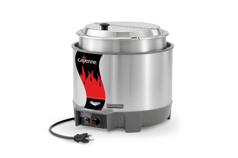 Heat N Serve RethermalizerRound Heat N Serve 11-Qt (10.4 L) Package With Inset (78204) Hinged Cover (47490)