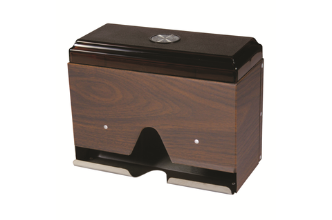 Traex Straw Boss Wrapped Straw Dispenser, Walnut.