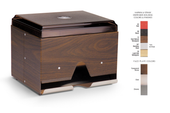 Traex Straw Boss Wrapped Straw Dispenser, Walnut.