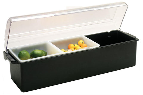 Plastic Brown Dispenser Condiments with Standard Lid, 3 Quart