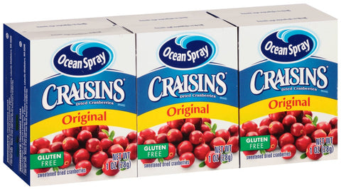 Ocean Spray Craisins Original Sweetened Dried Cranberries, 6 Ounce -- 12 per case.