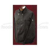 Arden Benhar Black Extra Large Chef Line Chef Coat -- 6 per case.