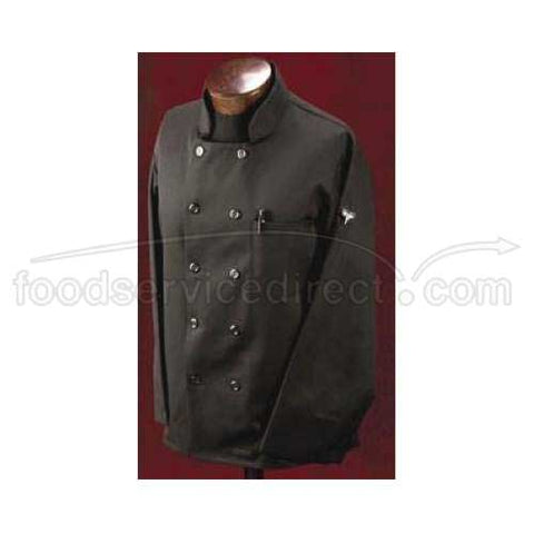Arden Benhar Black Extra Large Chef Line Chef Coat -- 6 per case.