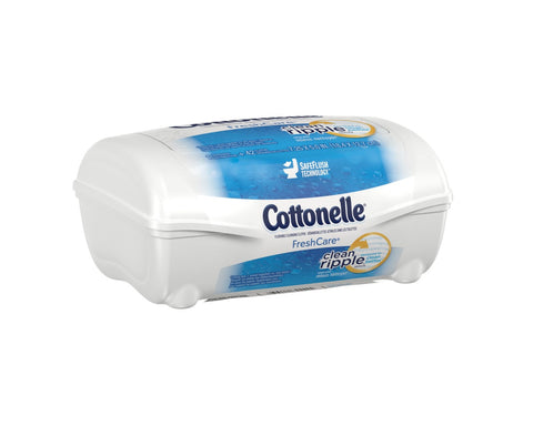 Cottonelle Freshcare Flushable Cleansing Cloth, 42 count per pack -- 8 per case.