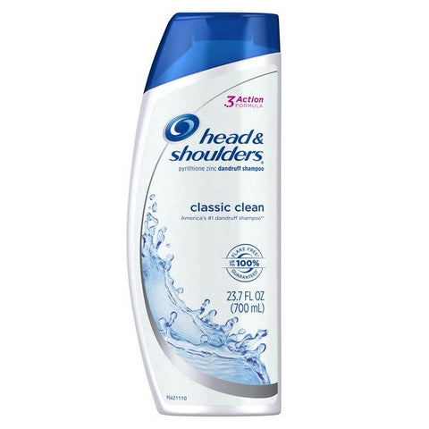Head and Shoulders Classic Clean Shampoo, 23.7 Fluid Ounce -- 4 per case.