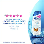 Head and Shoulders Dry Scalp Care with Almond Oil 2 in 1 Shampoo and Conditioner, 13.5 Fluid Ounce -- 6 per case.