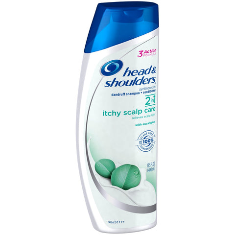 Head and Shoulders 2 n 1 Itchy Scalp Care Anti Dandruff Shampoo Conditioner, 13.5 Fluid Ounce -- 6 per case.