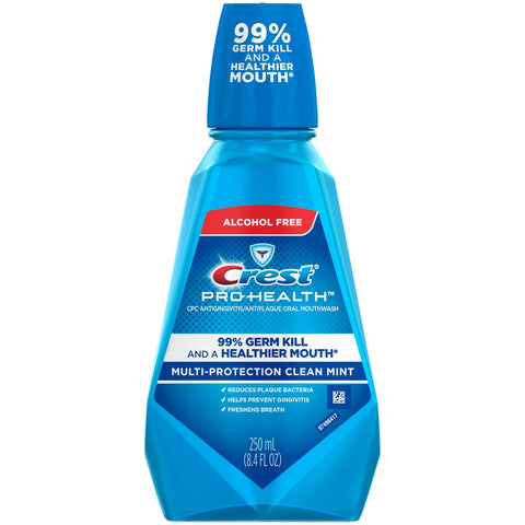 Crest Pro Health Clean Mint Mouthwash, 8.4 Fluid Ounce -- 6 per case.