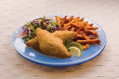 King and Prince Mrs Friday Seafood Beer Battered Cod Fillet, 2.5 Pound -- 4 per case.